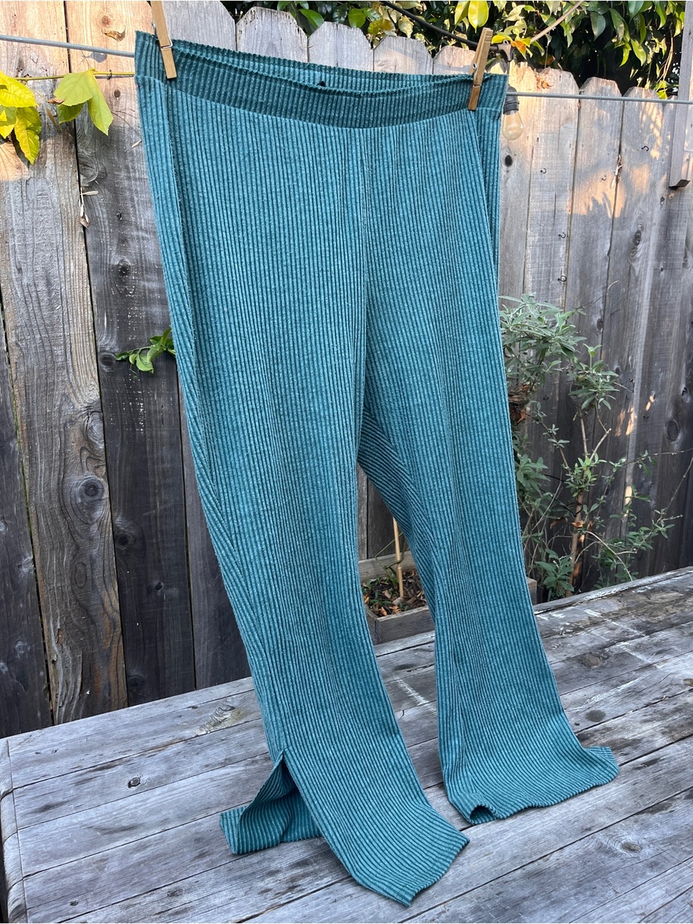 Free People Ribbed Flare Capris - Picture 3 of 6